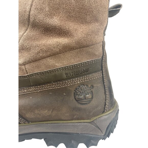 Timberland Men's 10M Rime Ridge Leather Waterproof Zip Up Hiking Boot Brown - Picture 2 of 13